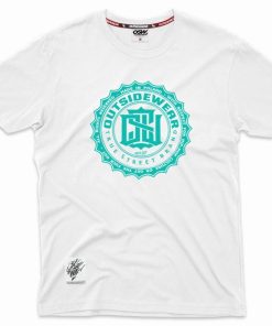 Outsidewear Outsidewear T-Shirty | T-Shirt Outsidewear "Newstamp" Bialy