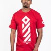 Outsidewear Outsidewear T-Shirty | T-Shirt Outsidewear "Vertical" Czerwony