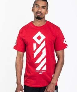 Outsidewear Outsidewear T-Shirty | T-Shirt Outsidewear "Vertical" Czerwony