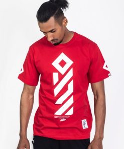 Outsidewear Outsidewear T-Shirty | T-Shirt Outsidewear "Vertical" Czerwony