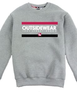 Outsidewear Outsidewear Klasyczne | Bluza Klasyczna Outsidewear "Lines" Melanz