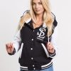 Sistaloca Outsidewear | Bluza Baseball Z Kapturem Sistaloca "Sl" Czarna