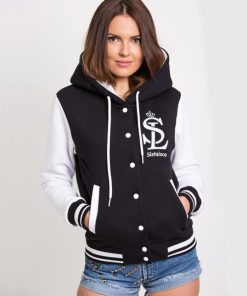 Sistaloca Outsidewear | Bluza Baseball Z Kapturem Sistaloca "Sl" Czarna