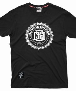 Outsidewear Outsidewear T-Shirty | T-Shirt Outsidewear "Newstamp" Czarny