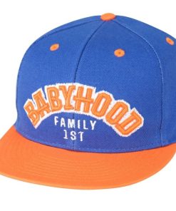 Babyhood Outsidewear | Czapka Z Daszkiem Snapback "Orange Kicks" Niebieska