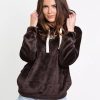 Sistaloca Outsidewear | Bluza Z Kapturem Sistaloca "Teddy" Choco