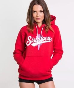 Sistaloca Outsidewear | Bluza Z Kapturem Sistaloca "Real Sista" Czerwona