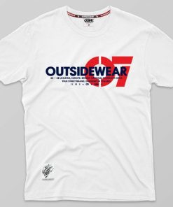 Outsidewear Outsidewear T-Shirty | T-Shirt Outsidewear "07" Bialy