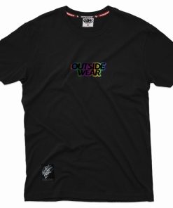 Outsidewear Outsidewear T-Shirty | T-Shirt Outsidewear "Sprayout Small" Czarny