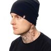 Outsidewear Outsidewear Zimowe | Czapka Zimowa 2Warstowa "Beanie-Long" Czarna