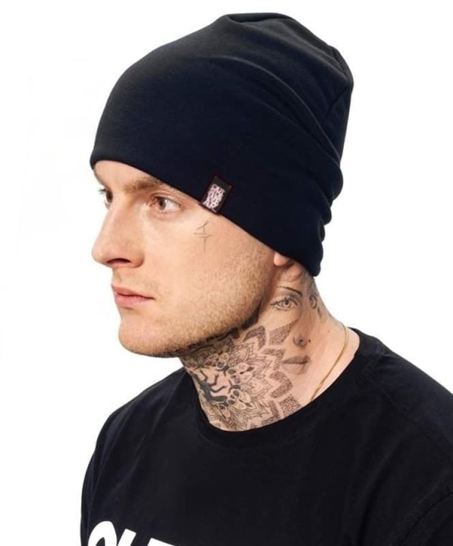 Outsidewear Outsidewear Zimowe | Czapka Zimowa 2Warstowa "Beanie-Long" Czarna