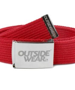 Outsidewear Outsidewear Paski | Pas Parciany Outsidewear "Classic" Czerwony