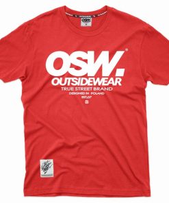 Outsidewear Outsidewear T-Shirty | T-Shirt Outsidewear "Osw-Base" Czerwony