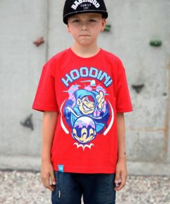 Babyhood Outsidewear | T-Shirt "Hoodini" Czerwony