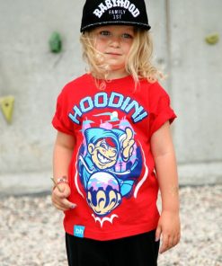 Babyhood Outsidewear | T-Shirt "Hoodini" Czerwony