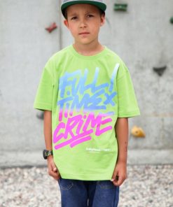 Babyhood Outsidewear | T-Shirt "Full Time Crime" Zielony