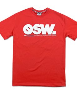 Outsidewear Outsidewear T-Shirty | T-Shirt "Osw." Czerwony