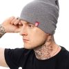 Outsidewear Outsidewear Zimowe | Czapka Zimowa 2Warstowa "Beanie-Long" Melanz