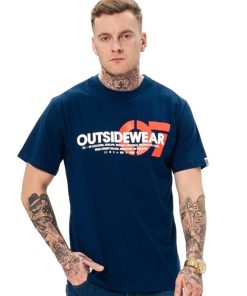 Outsidewear Outsidewear T-Shirty | T-Shirt Outsidewear "07" Granat